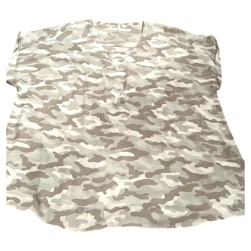 Cato Grey Camo Blouse Size 22/24W